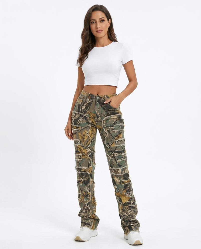 Nord Wear - Leser | Camouflage Patchwork Pants Women