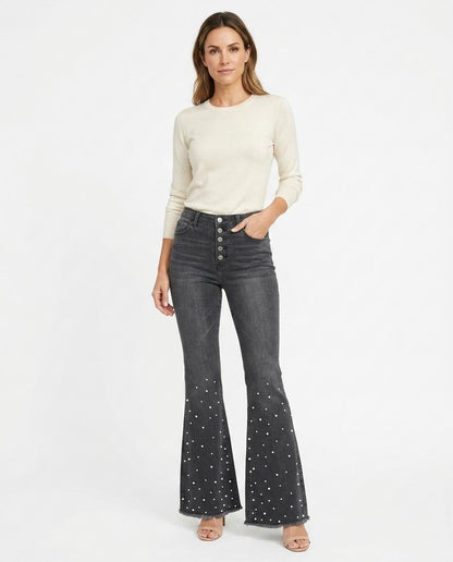 Nord Wear - Alken | High-Waist Pearl-Embellished Pants Women