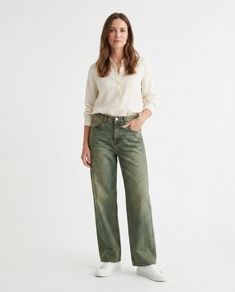 Nord Wear - Ninav | Wide-Leg Washed-Black Pants Women