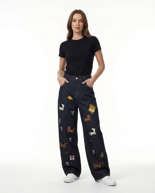 Nord Wear - Arlor | Embroidered Wide-Leg Pants Women