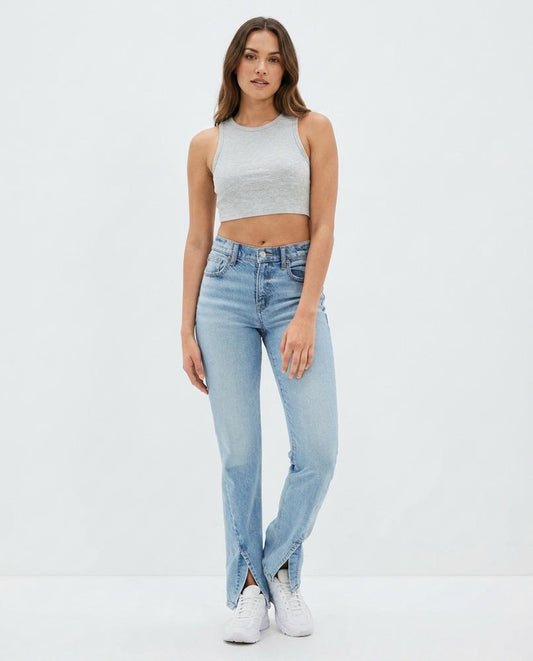 Nord Wear - Misel | High-Waisted Slit-Hem Pants Women