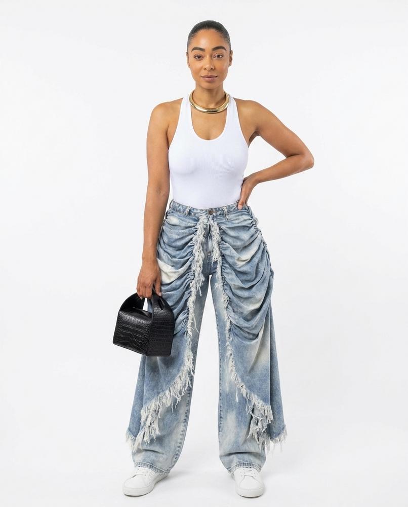 Nord Wear - Vimon | Ruched Frayed Pants Women