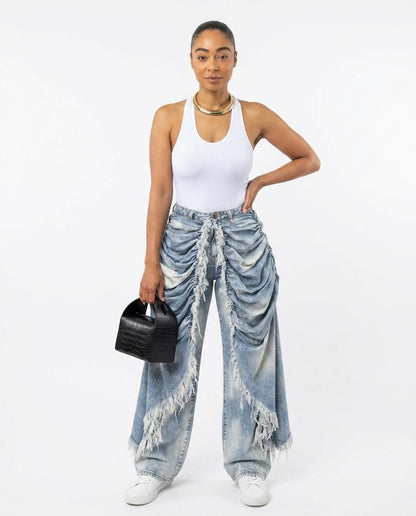 Nord Wear - Vimon | Ruched Frayed Pants Women