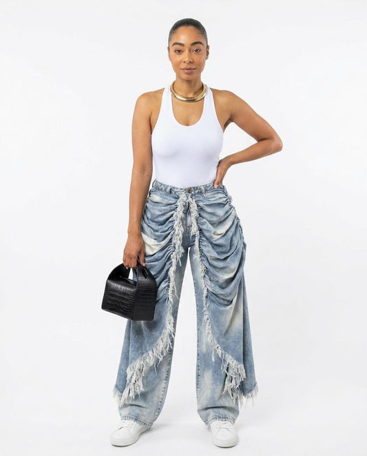 Nord Wear - Vimon | Ruched Frayed Pants Women