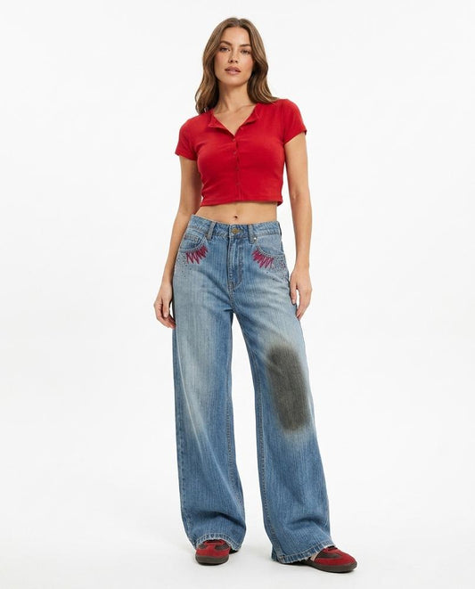 Nord Wear - Elmor | Wide-Leg Embroidered Pants Women