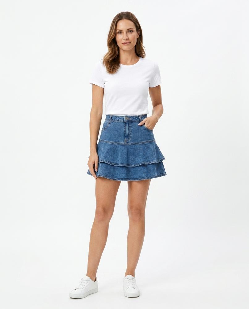 Nord Wear - Calor | Denim Flared-Hem Skirt Women