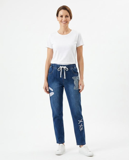Nord Wear - Lasen | Drawstring Embroidered Pants Women