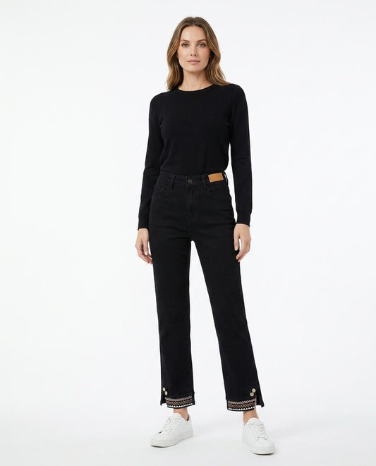 Nord Wear - Zeser | Straight-Cut Embroidered Pants Women