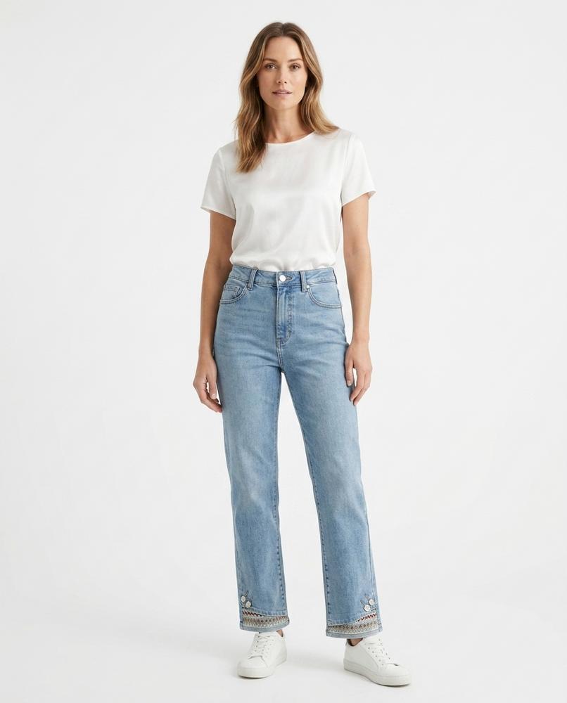 Nord Wear - Zeser | Straight-Cut Embroidered Pants Women