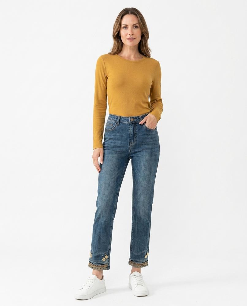 Nord Wear - Zeser | Straight-Cut Embroidered Pants Women
