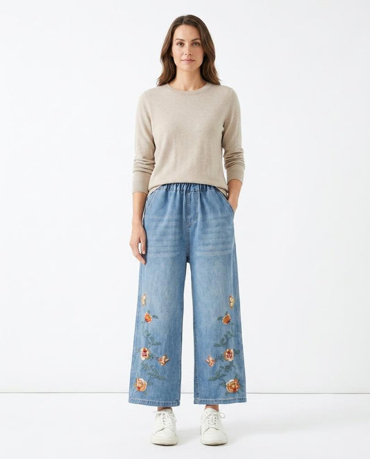 Nord Wear - Laver | Embroidered Wide-Leg Pants Women