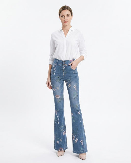 Nord Wear - Zeven | Flared Floral-Print Pants Women