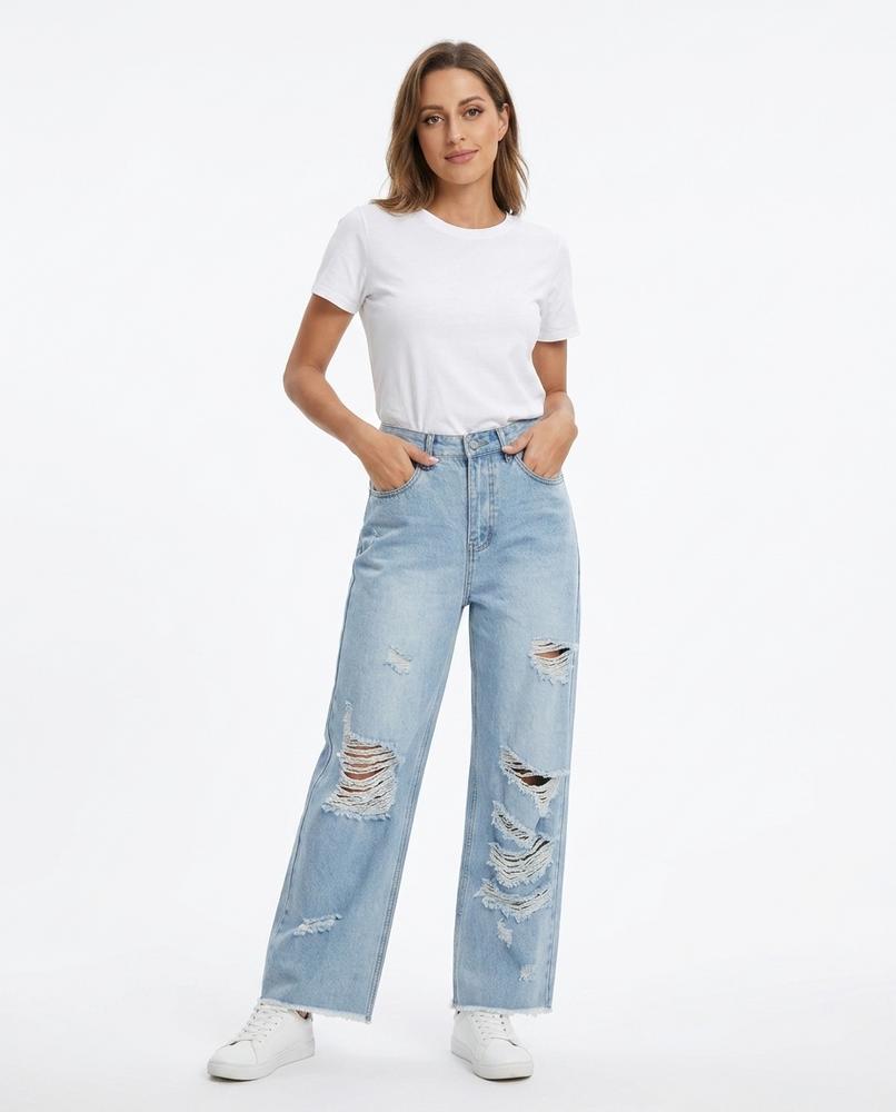 Nord Wear - Mitor | Distressed Wide-Leg Pants Women