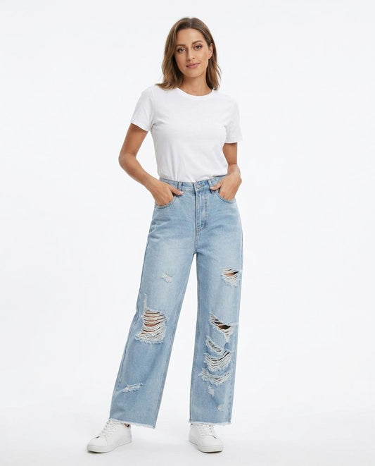 Nord Wear - Mitor | Distressed Wide-Leg Pants Women