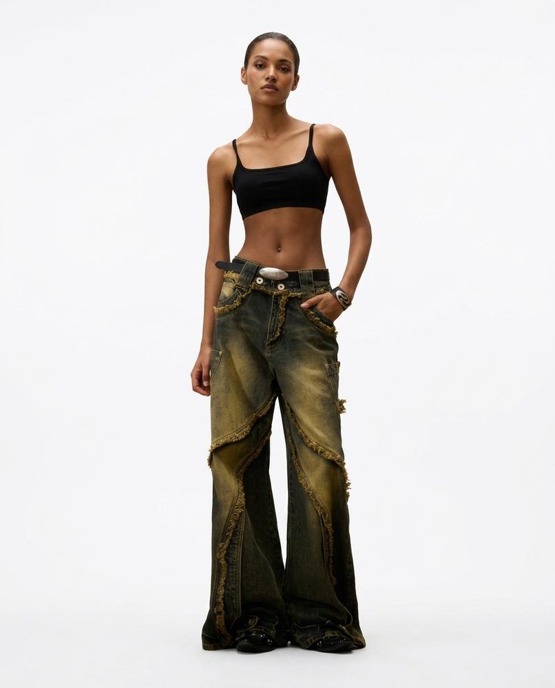 Nord Wear - Arlar | Frayed-Seam Wide-Leg Pants Women