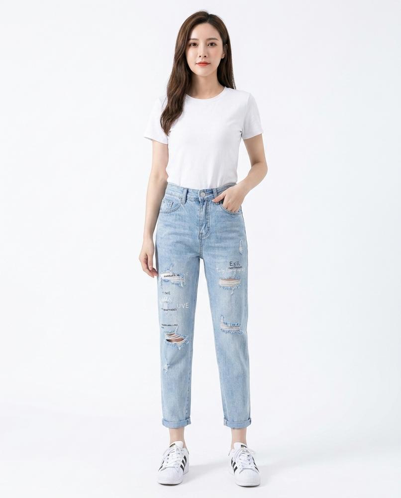 Nord Wear - Nesol | High-Waisted Distressed Pants Women