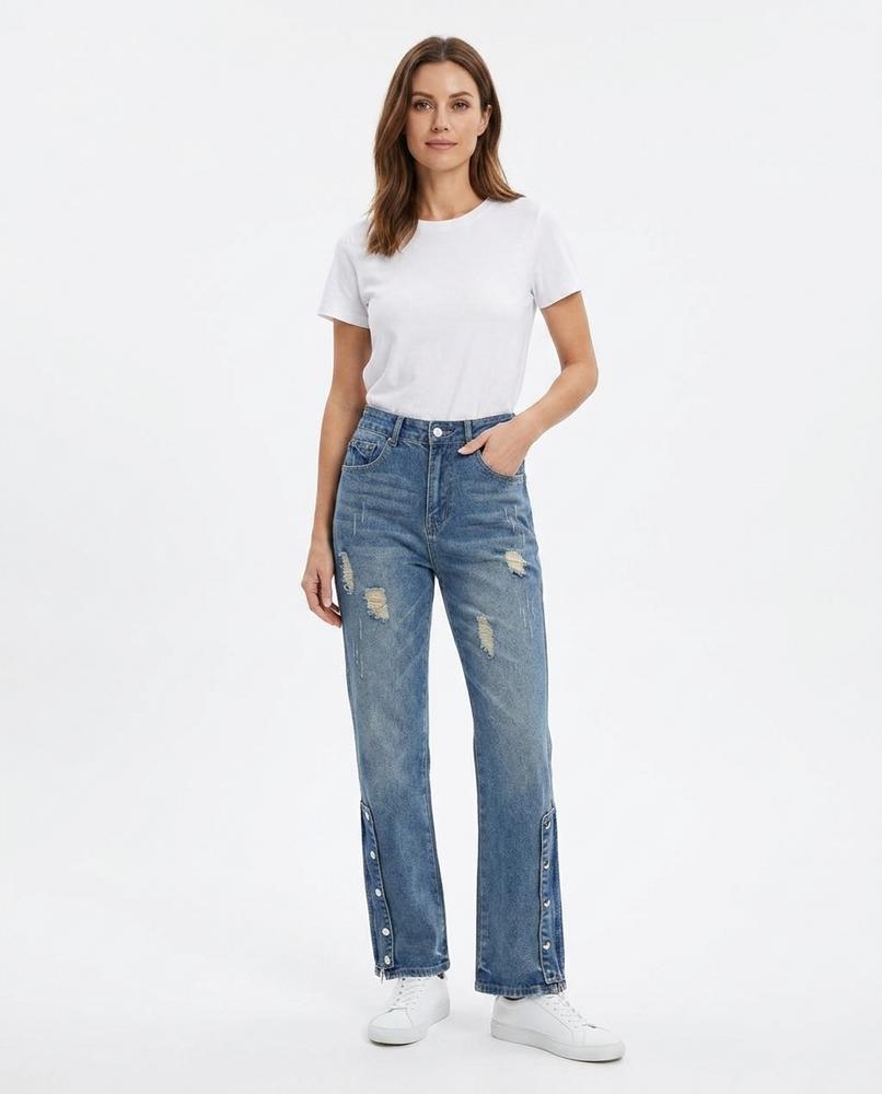 Nord Wear - Yorev | Distressed Straight-Leg Pants Women