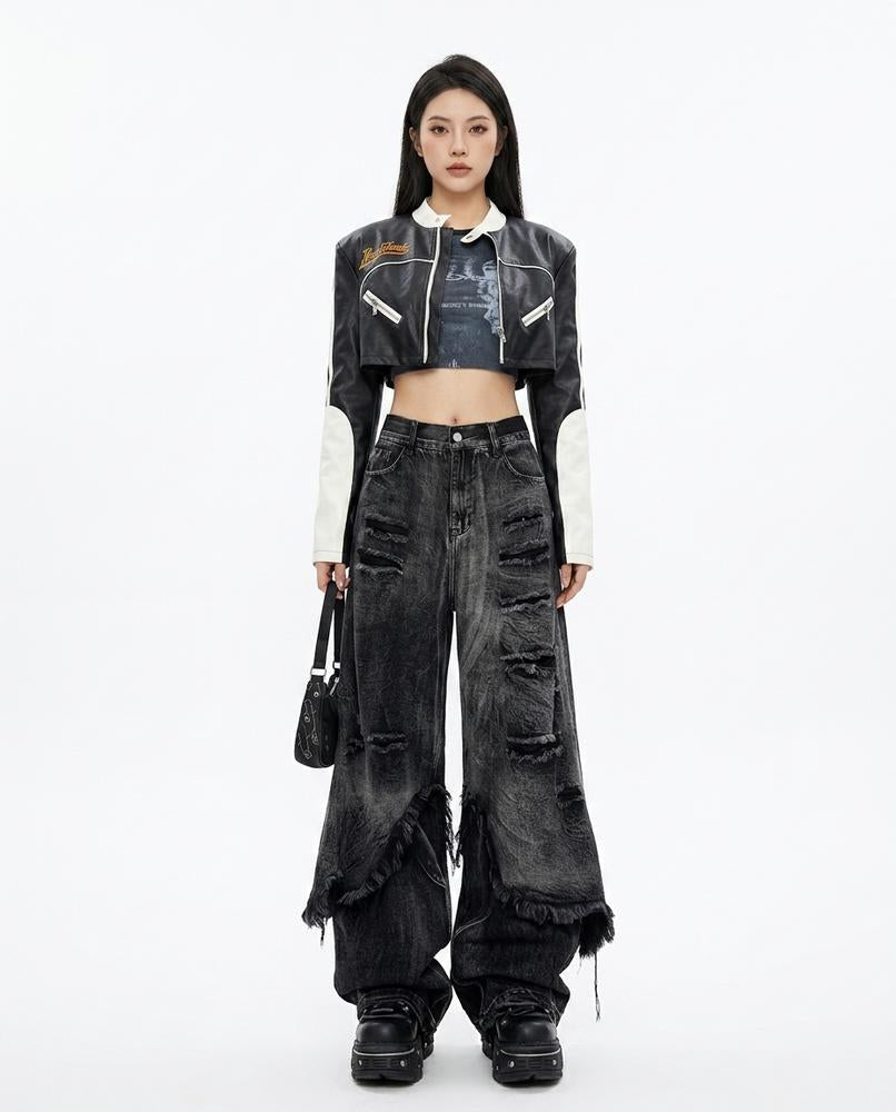 Nord Wear - Coran | Wide-Leg Distressed Pants Women