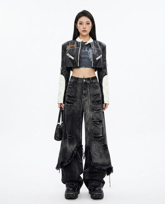 Nord Wear - Coran | Wide-Leg Distressed Pants Women