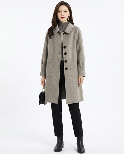 Nord Wear - Misin | Herringbone Button-Front Coat Women