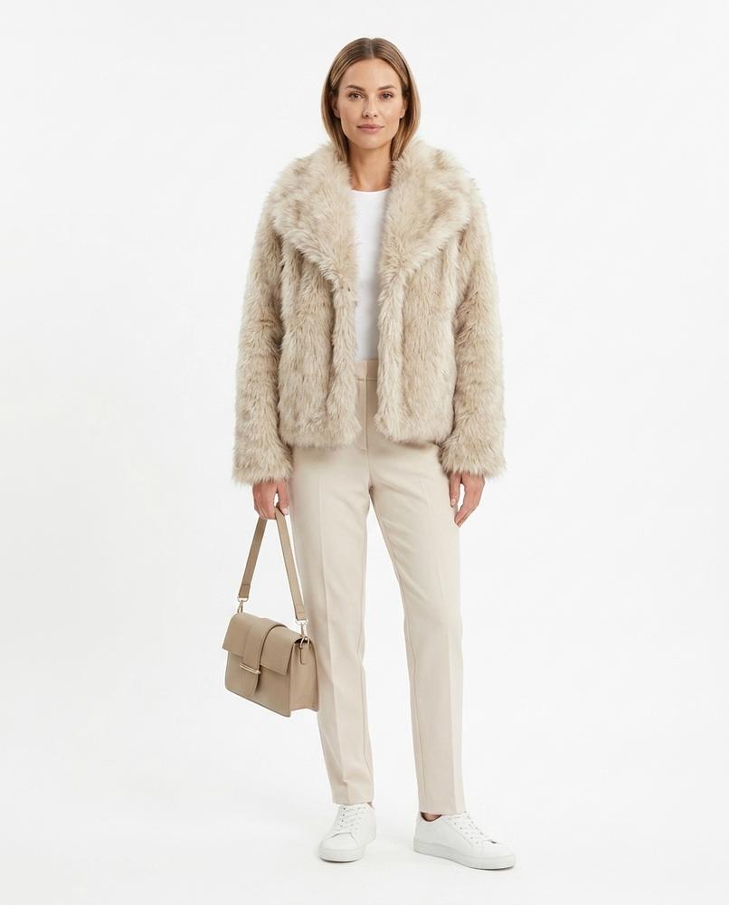 Nord Wear - Ramel | Faux-Fur Notched Lapel Jacket Women