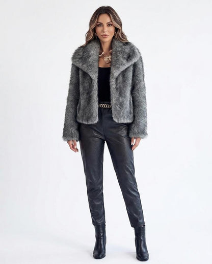 Nord Wear - Ramel | Faux-Fur Notched Lapel Jacket Women