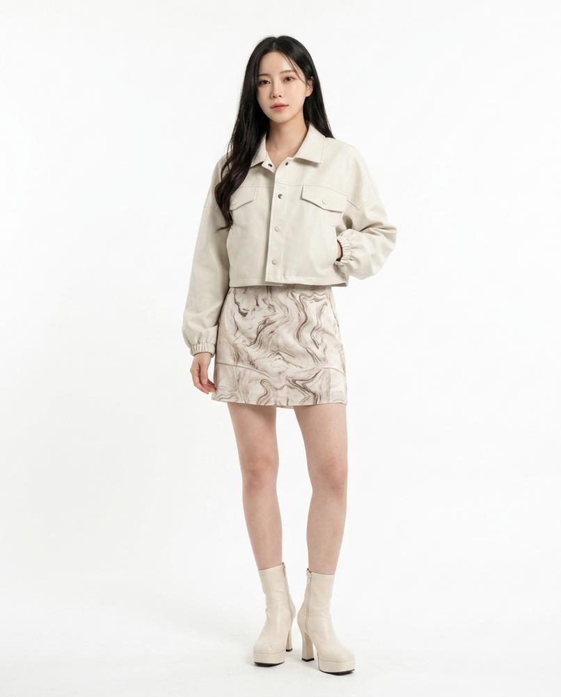 Nord Wear - Nilar | Cropped Leather Jacket Women