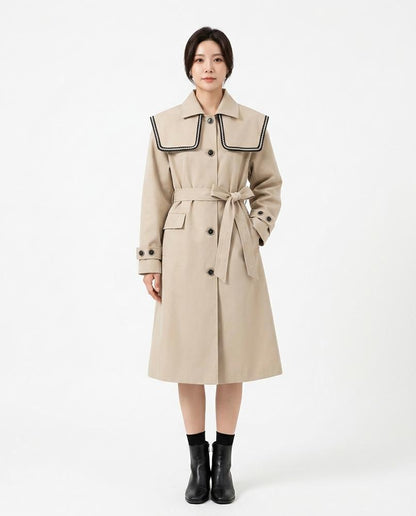 Nord Wear - Velen | Belted Sailor-Collar Coat Women