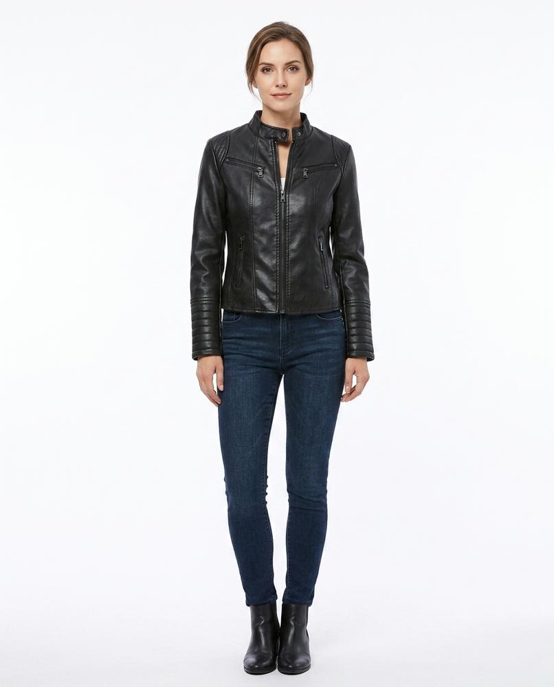 Nord Wear - Vamar | Fitted Quilted Leather Jacket Women
