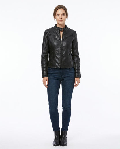 Nord Wear - Vamar | Fitted Quilted Leather Jacket Women
