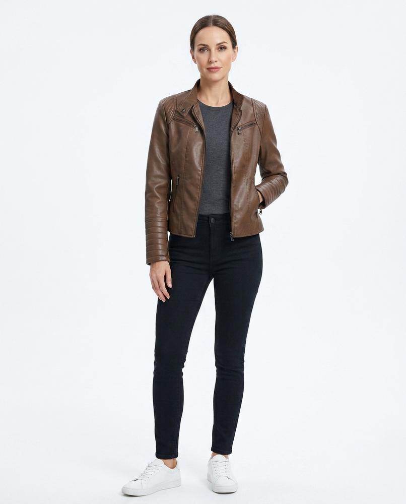 Nord Wear - Vamar | Fitted Quilted Leather Jacket Women