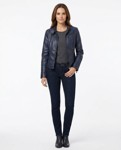 Nord Wear - Vamar | Fitted Quilted Leather Jacket Women