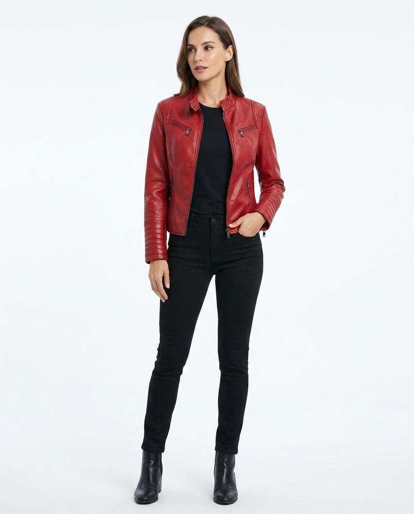 Nord Wear - Vamar | Fitted Quilted Leather Jacket Women