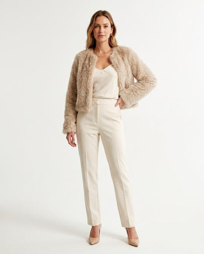 Nord Wear - Marel | Faux Fur Collarless Jacket Women