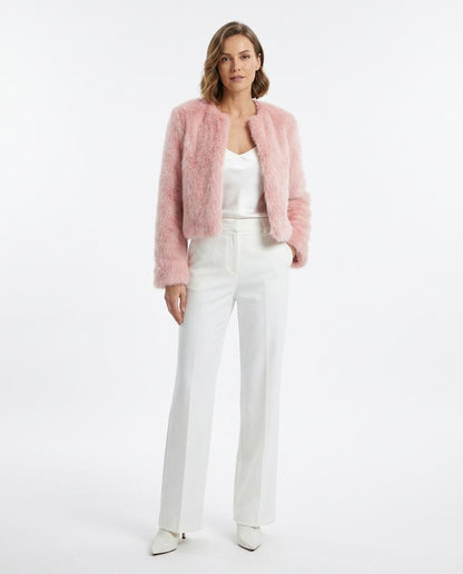 Nord Wear - Marel | Faux Fur Collarless Jacket Women