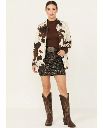Nord Wear - Casol | Cow Print Button-Front Jacket Women
