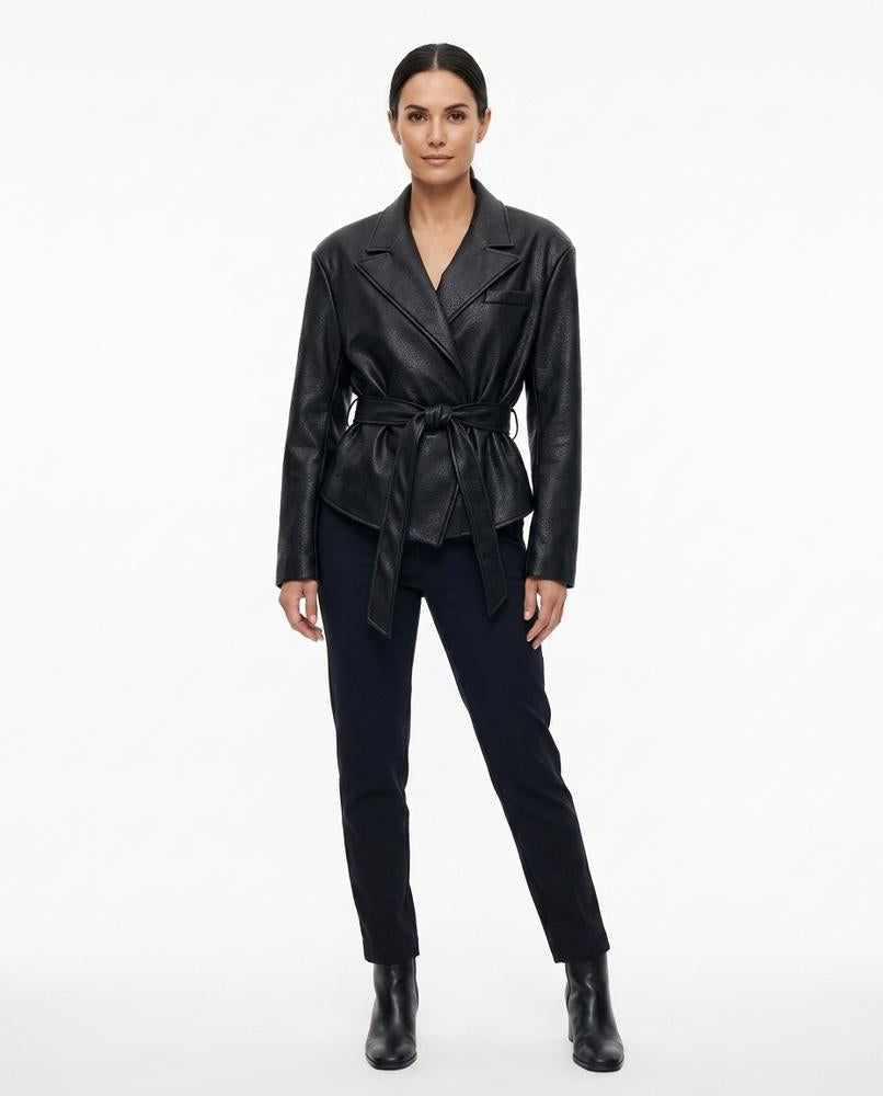 Nord Wear - Dasan | Faux Leather Belted Jacket Women