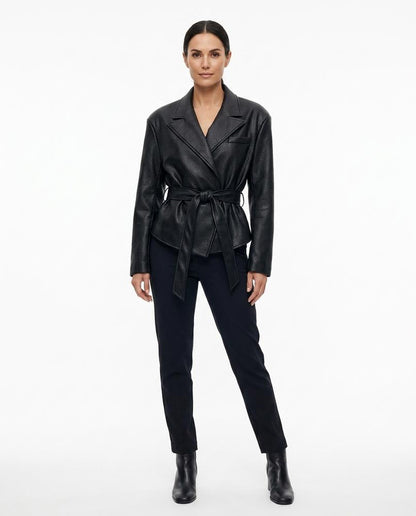 Nord Wear - Dasan | Faux Leather Belted Jacket Women