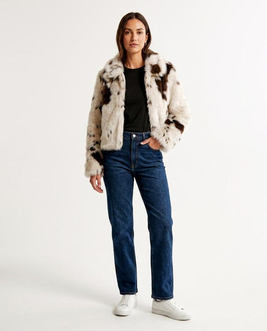 Nord Wear - Nilan | Faux Fur Patterned Jacket Women