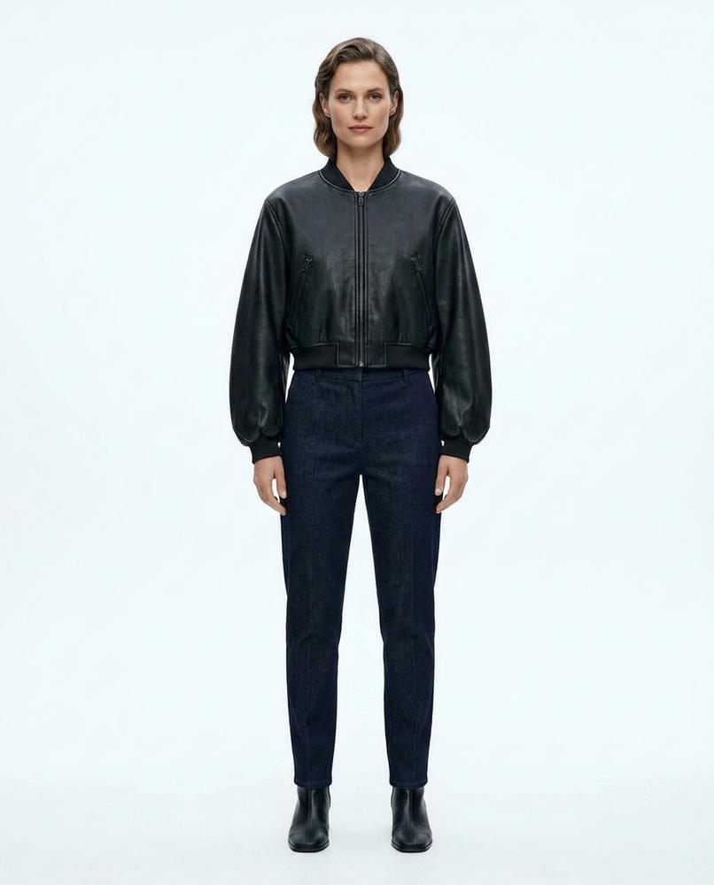 Nord Wear - Ketal | Faux-Leather Cropped Leather Jacket Women