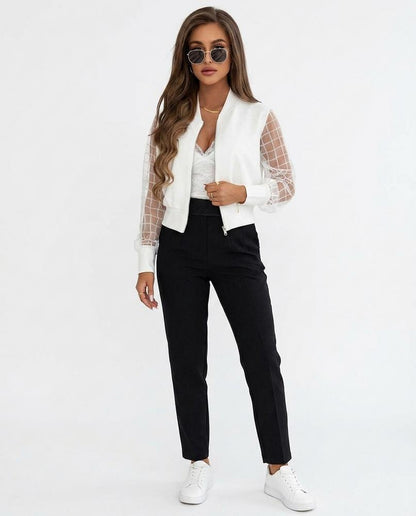 Nord Wear - Cosel | Sheer-Sleeve Cropped Jacket Women