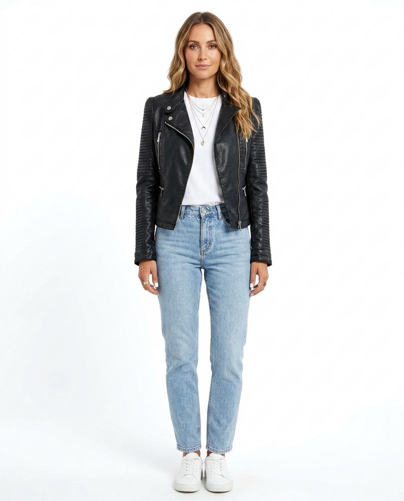 Nord Wear - Tavar | Quilted Fitted Leather Jacket Women