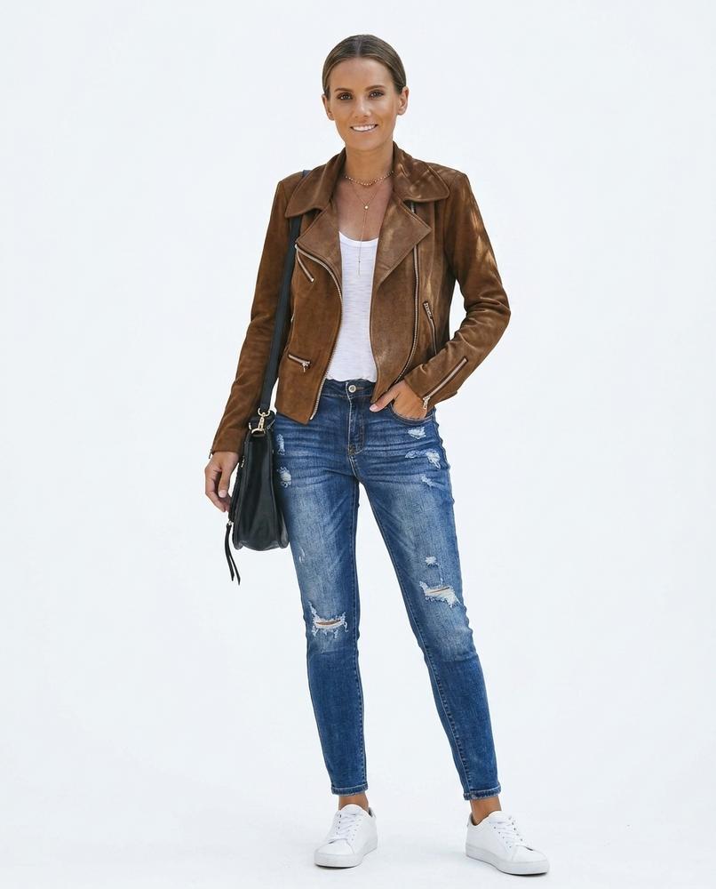 Nord Wear - Nizan | Asymmetrical Sueded Jacket Women