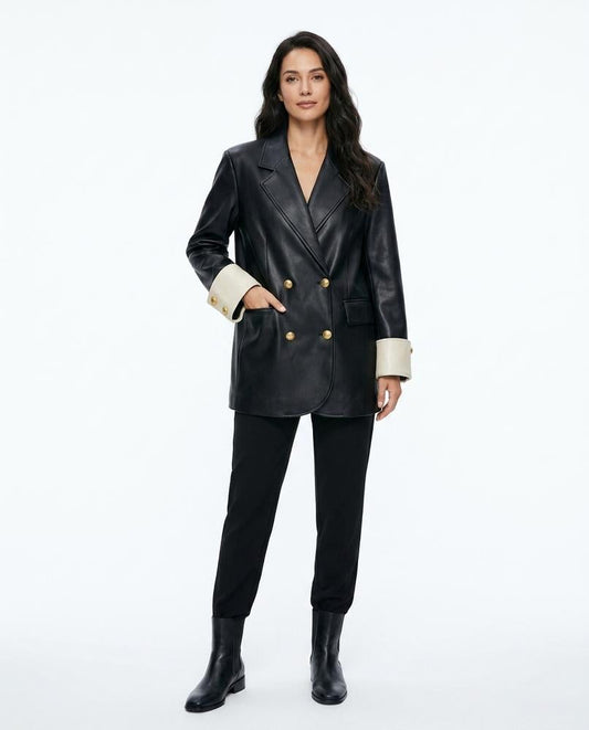 Nord Wear - Elren | Double-Breasted Two-Tone Coat Women