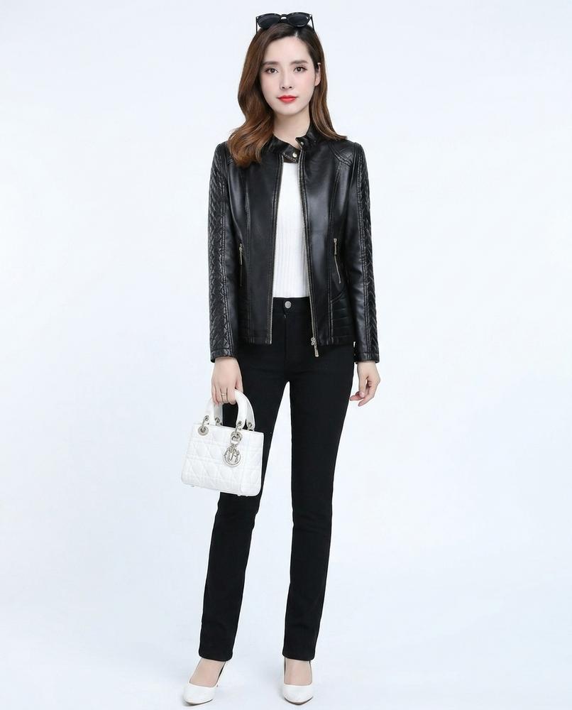 Nord Wear - Rasen | Quilted Slim-Fit Leather Jacket Women