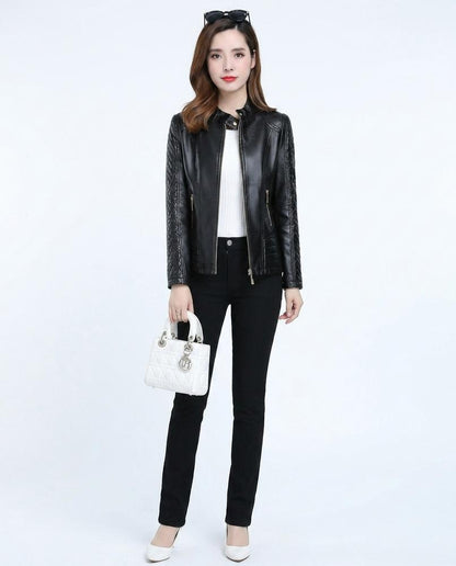 Nord Wear - Rasen | Quilted Slim-Fit Leather Jacket Women