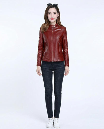 Nord Wear - Rasen | Quilted Slim-Fit Leather Jacket Women