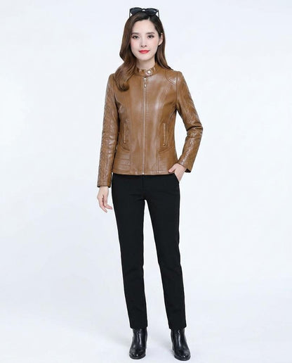 Nord Wear - Rasen | Quilted Slim-Fit Leather Jacket Women