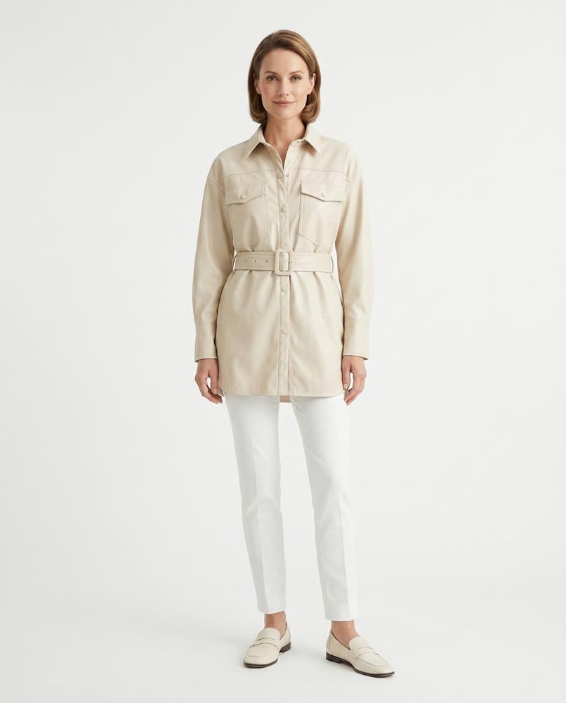 Nord Wear - Tisol | Faux-Leather Belted Jacket Women