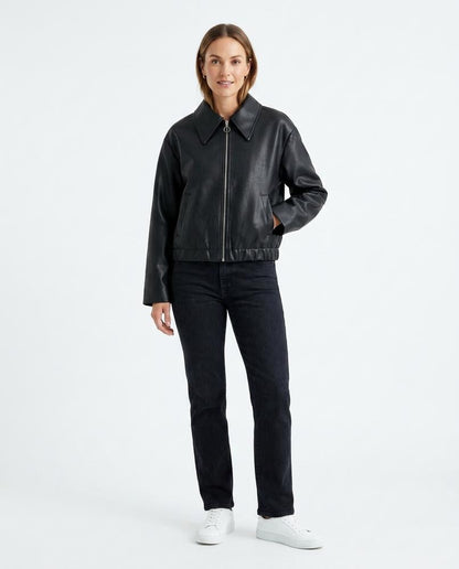 Nord Wear - Ladar | Faux Leather Zip-Up Jacket Women